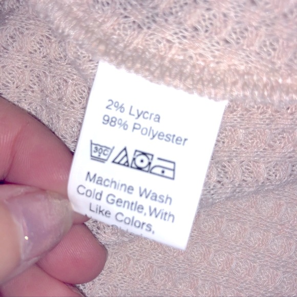 SHEIN Plus Size Long Sleeve Knot Crop Top - Picture 6 of 7